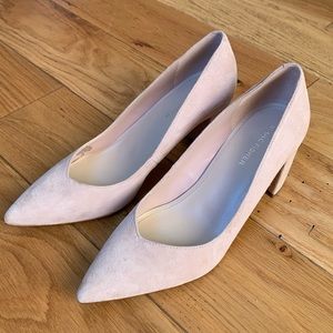 Marc fisher pink/nude suede Caitlin heels
